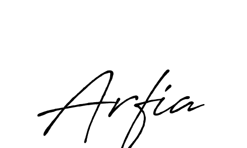 Make a beautiful signature design for name Arfia. With this signature (Antro_Vectra_Bolder) style, you can create a handwritten signature for free. Arfia signature style 7 images and pictures png