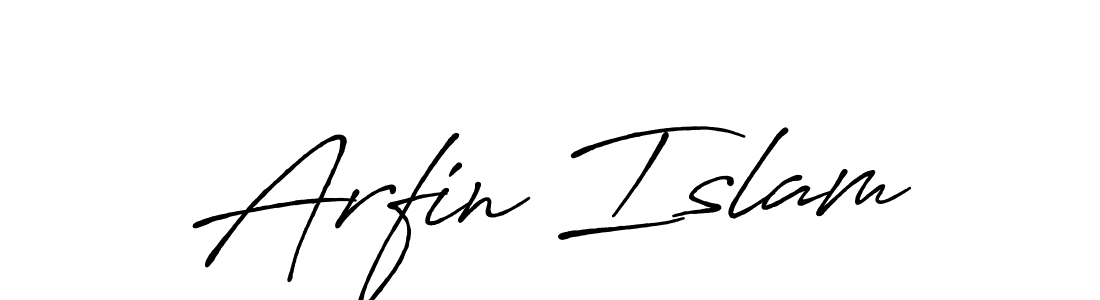 Also we have Arfin Islam name is the best signature style. Create professional handwritten signature collection using Antro_Vectra_Bolder autograph style. Arfin Islam signature style 7 images and pictures png