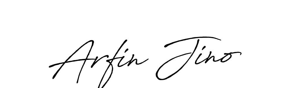 Also You can easily find your signature by using the search form. We will create Arfin Jino name handwritten signature images for you free of cost using Antro_Vectra_Bolder sign style. Arfin Jino signature style 7 images and pictures png