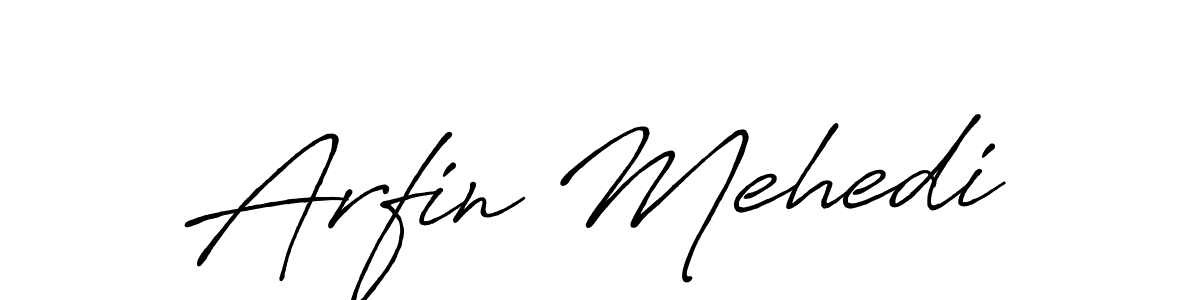 Here are the top 10 professional signature styles for the name Arfin Mehedi. These are the best autograph styles you can use for your name. Arfin Mehedi signature style 7 images and pictures png