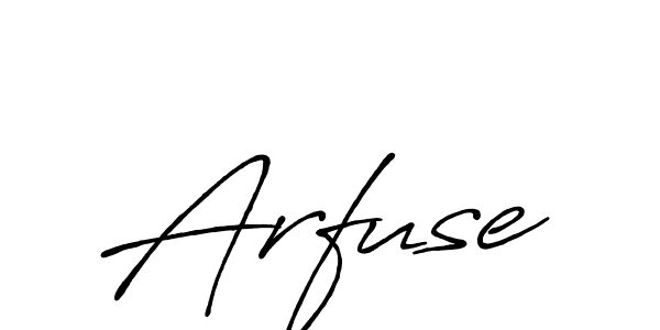 Similarly Antro_Vectra_Bolder is the best handwritten signature design. Signature creator online .You can use it as an online autograph creator for name Arfuse. Arfuse signature style 7 images and pictures png