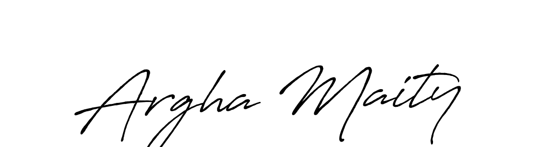Argha Maity stylish signature style. Best Handwritten Sign (Antro_Vectra_Bolder) for my name. Handwritten Signature Collection Ideas for my name Argha Maity. Argha Maity signature style 7 images and pictures png