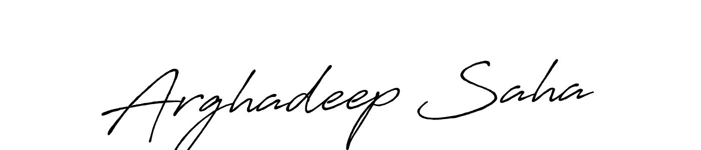 Make a beautiful signature design for name Arghadeep Saha. With this signature (Antro_Vectra_Bolder) style, you can create a handwritten signature for free. Arghadeep Saha signature style 7 images and pictures png