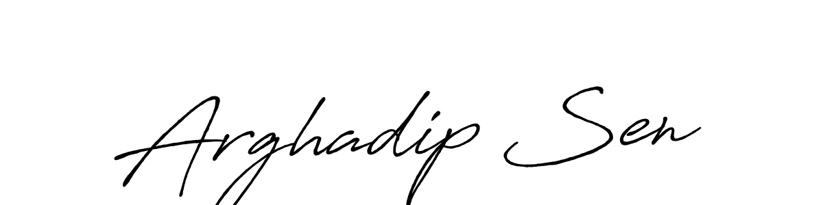 Make a beautiful signature design for name Arghadip Sen. With this signature (Antro_Vectra_Bolder) style, you can create a handwritten signature for free. Arghadip Sen signature style 7 images and pictures png