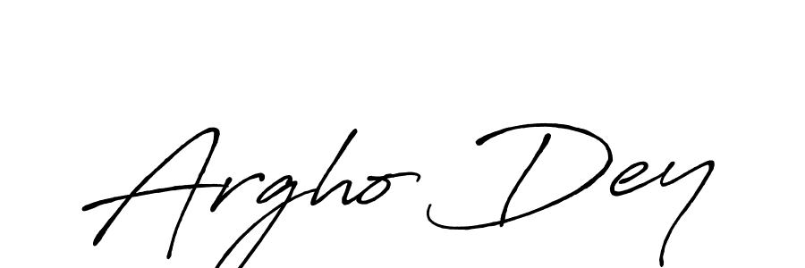 How to make Argho Dey name signature. Use Antro_Vectra_Bolder style for creating short signs online. This is the latest handwritten sign. Argho Dey signature style 7 images and pictures png