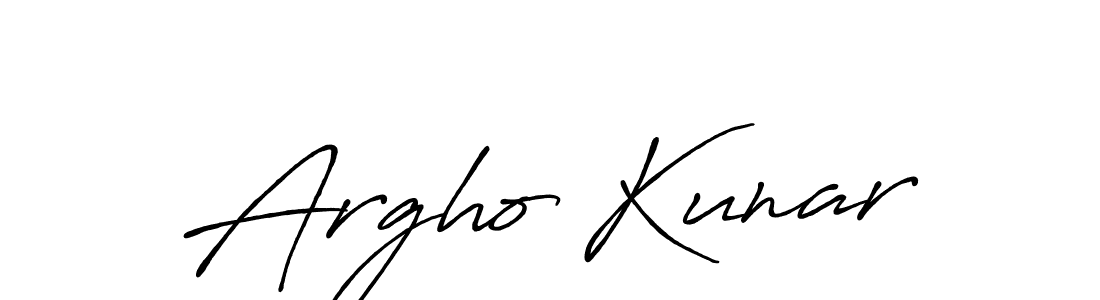 Use a signature maker to create a handwritten signature online. With this signature software, you can design (Antro_Vectra_Bolder) your own signature for name Argho Kunar. Argho Kunar signature style 7 images and pictures png