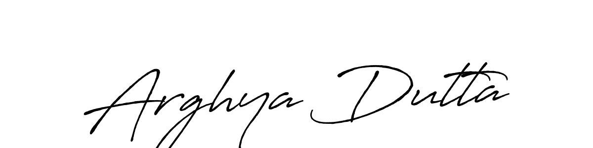 Design your own signature with our free online signature maker. With this signature software, you can create a handwritten (Antro_Vectra_Bolder) signature for name Arghya Dutta. Arghya Dutta signature style 7 images and pictures png