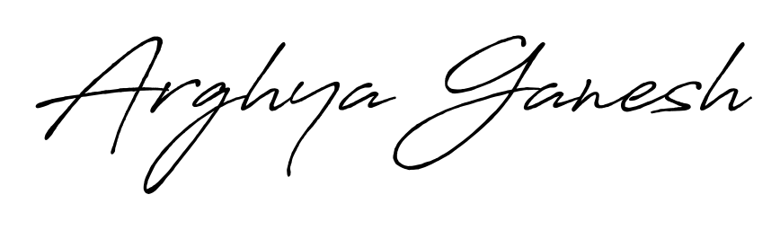 Turn your name Arghya Ganesh into a signature brand with Antro_Vectra_Bolder styling. Download in standard PNG or transparent format anytime. Arghya Ganesh signature style 7 images and pictures png