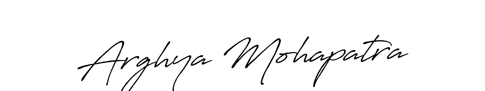 Antro_Vectra_Bolder is a professional signature style that is perfect for those who want to add a touch of class to their signature. It is also a great choice for those who want to make their signature more unique. Get Arghya Mohapatra name to fancy signature for free. Arghya Mohapatra signature style 7 images and pictures png