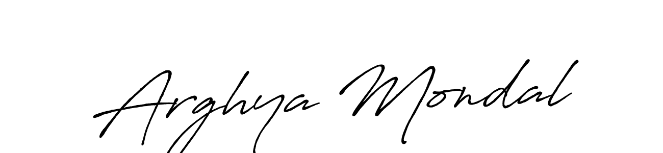 Also we have Arghya Mondal name is the best signature style. Create professional handwritten signature collection using Antro_Vectra_Bolder autograph style. Arghya Mondal signature style 7 images and pictures png