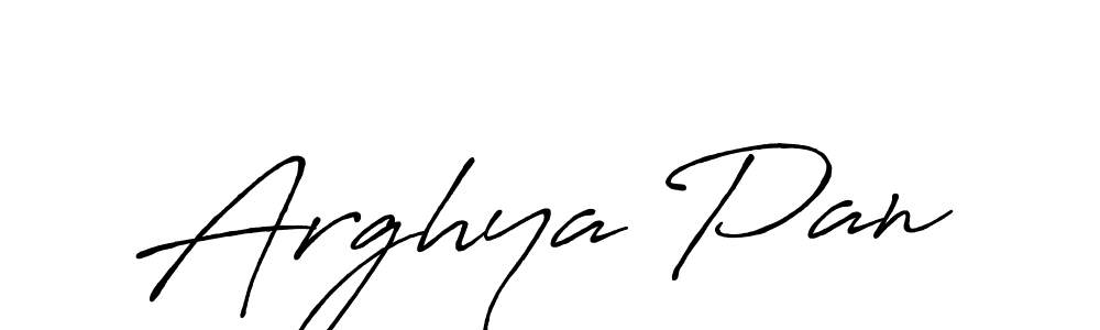 Use a signature maker to create a handwritten signature online. With this signature software, you can design (Antro_Vectra_Bolder) your own signature for name Arghya Pan. Arghya Pan signature style 7 images and pictures png