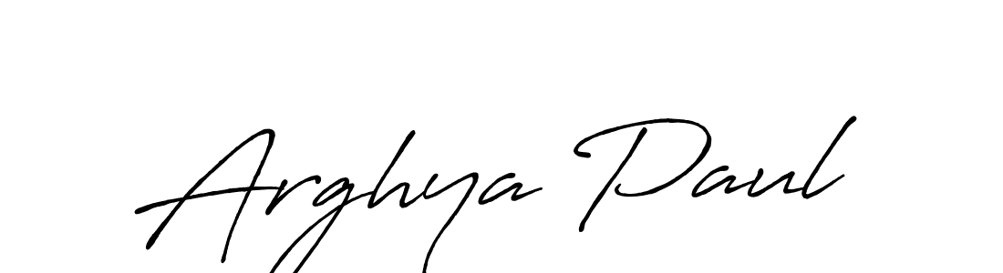 Arghya Paul stylish signature style. Best Handwritten Sign (Antro_Vectra_Bolder) for my name. Handwritten Signature Collection Ideas for my name Arghya Paul. Arghya Paul signature style 7 images and pictures png