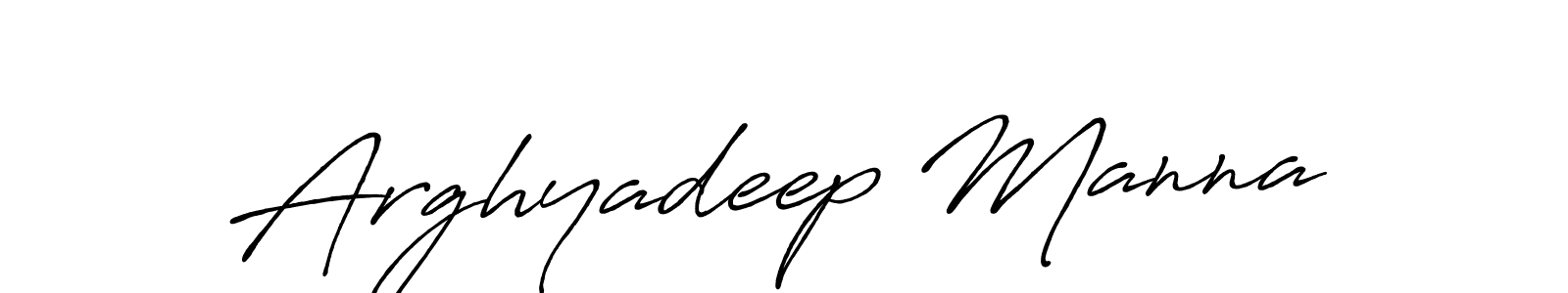 Make a beautiful signature design for name Arghyadeep Manna. With this signature (Antro_Vectra_Bolder) style, you can create a handwritten signature for free. Arghyadeep Manna signature style 7 images and pictures png