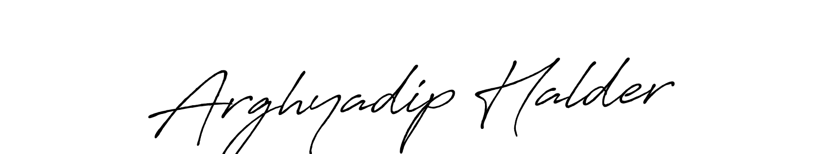 How to make Arghyadip Halder name signature. Use Antro_Vectra_Bolder style for creating short signs online. This is the latest handwritten sign. Arghyadip Halder signature style 7 images and pictures png