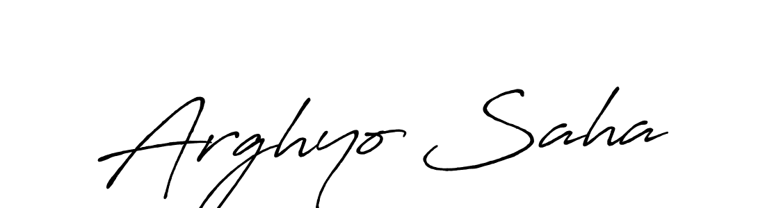 How to make Arghyo Saha signature? Antro_Vectra_Bolder is a professional autograph style. Create handwritten signature for Arghyo Saha name. Arghyo Saha signature style 7 images and pictures png