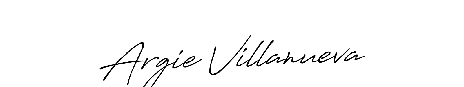 Also we have Argie Villanueva name is the best signature style. Create professional handwritten signature collection using Antro_Vectra_Bolder autograph style. Argie Villanueva signature style 7 images and pictures png