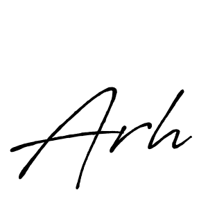Use a signature maker to create a handwritten signature online. With this signature software, you can design (Antro_Vectra_Bolder) your own signature for name Arh. Arh signature style 7 images and pictures png