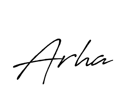 Similarly Antro_Vectra_Bolder is the best handwritten signature design. Signature creator online .You can use it as an online autograph creator for name Arha. Arha signature style 7 images and pictures png