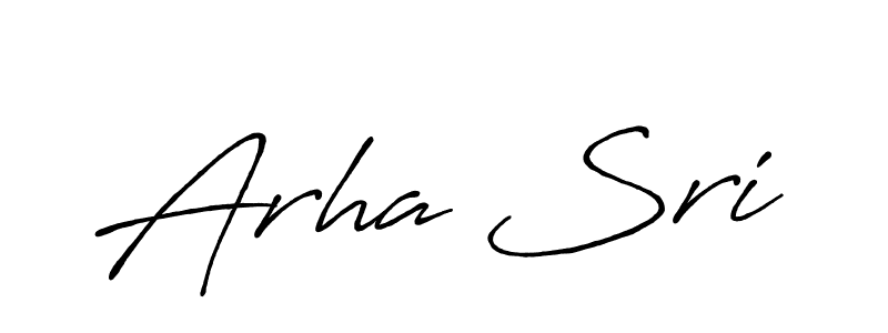 Make a beautiful signature design for name Arha Sri. With this signature (Antro_Vectra_Bolder) style, you can create a handwritten signature for free. Arha Sri signature style 7 images and pictures png