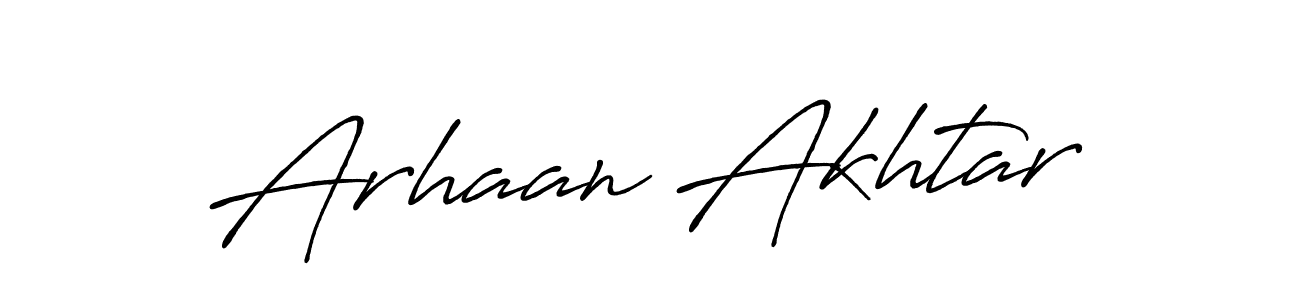 How to make Arhaan Akhtar signature? Antro_Vectra_Bolder is a professional autograph style. Create handwritten signature for Arhaan Akhtar name. Arhaan Akhtar signature style 7 images and pictures png