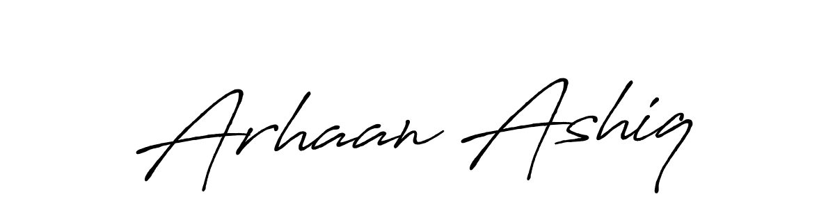 Similarly Antro_Vectra_Bolder is the best handwritten signature design. Signature creator online .You can use it as an online autograph creator for name Arhaan Ashiq. Arhaan Ashiq signature style 7 images and pictures png