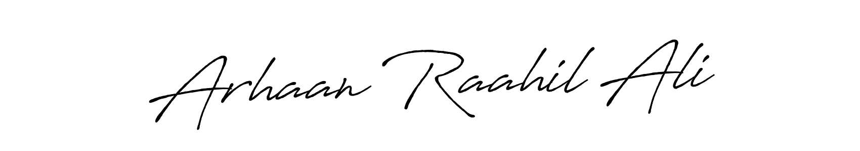 Use a signature maker to create a handwritten signature online. With this signature software, you can design (Antro_Vectra_Bolder) your own signature for name Arhaan Raahil Ali. Arhaan Raahil Ali signature style 7 images and pictures png