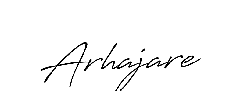 Also we have Arhajare name is the best signature style. Create professional handwritten signature collection using Antro_Vectra_Bolder autograph style. Arhajare signature style 7 images and pictures png