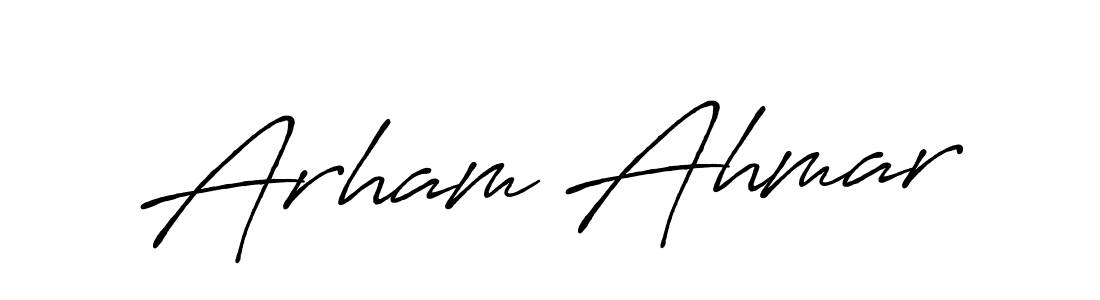 Make a beautiful signature design for name Arham Ahmar. Use this online signature maker to create a handwritten signature for free. Arham Ahmar signature style 7 images and pictures png