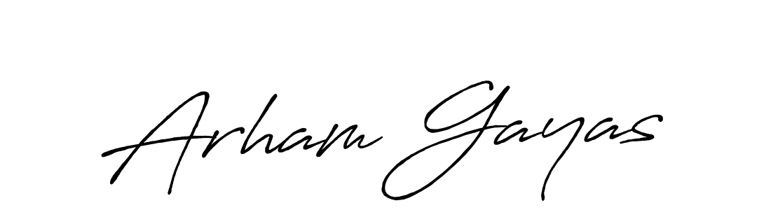 It looks lik you need a new signature style for name Arham Gayas. Design unique handwritten (Antro_Vectra_Bolder) signature with our free signature maker in just a few clicks. Arham Gayas signature style 7 images and pictures png