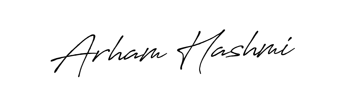 Also we have Arham Hashmi name is the best signature style. Create professional handwritten signature collection using Antro_Vectra_Bolder autograph style. Arham Hashmi signature style 7 images and pictures png