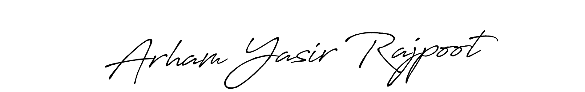 Also You can easily find your signature by using the search form. We will create Arham Yasir Rajpoot name handwritten signature images for you free of cost using Antro_Vectra_Bolder sign style. Arham Yasir Rajpoot signature style 7 images and pictures png