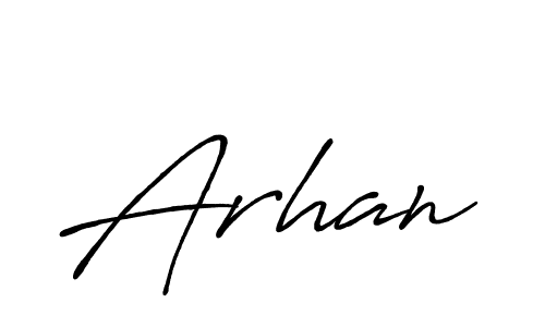 Create a beautiful signature design for name Arhan. With this signature (Antro_Vectra_Bolder) fonts, you can make a handwritten signature for free. Arhan signature style 7 images and pictures png