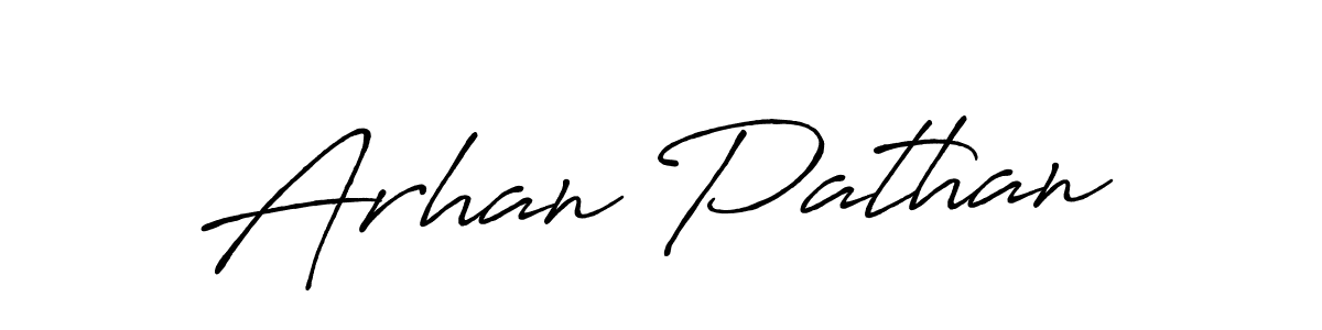 How to make Arhan Pathan signature? Antro_Vectra_Bolder is a professional autograph style. Create handwritten signature for Arhan Pathan name. Arhan Pathan signature style 7 images and pictures png