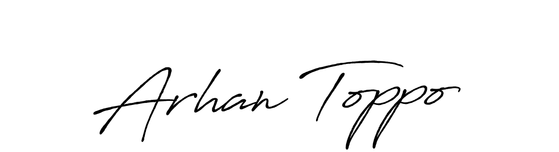 You should practise on your own different ways (Antro_Vectra_Bolder) to write your name (Arhan Toppo) in signature. don't let someone else do it for you. Arhan Toppo signature style 7 images and pictures png