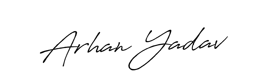 The best way (Antro_Vectra_Bolder) to make a short signature is to pick only two or three words in your name. The name Arhan Yadav include a total of six letters. For converting this name. Arhan Yadav signature style 7 images and pictures png