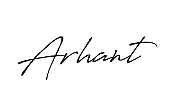 Design your own signature with our free online signature maker. With this signature software, you can create a handwritten (Antro_Vectra_Bolder) signature for name Arhant. Arhant signature style 7 images and pictures png