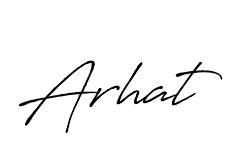 Make a beautiful signature design for name Arhat. With this signature (Antro_Vectra_Bolder) style, you can create a handwritten signature for free. Arhat signature style 7 images and pictures png