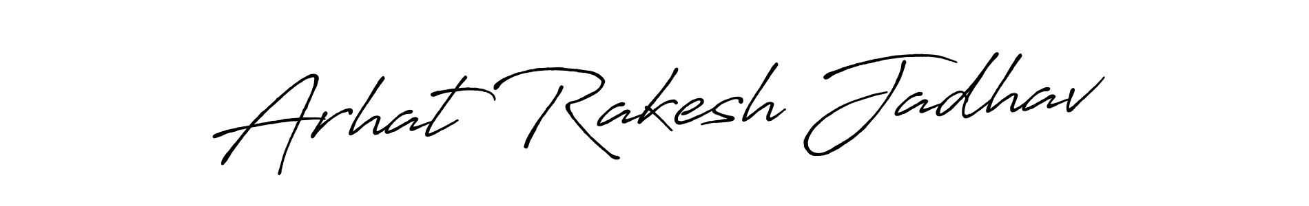 This is the best signature style for the Arhat Rakesh Jadhav name. Also you like these signature font (Antro_Vectra_Bolder). Mix name signature. Arhat Rakesh Jadhav signature style 7 images and pictures png