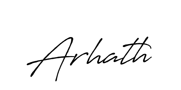 Create a beautiful signature design for name Arhath. With this signature (Antro_Vectra_Bolder) fonts, you can make a handwritten signature for free. Arhath signature style 7 images and pictures png