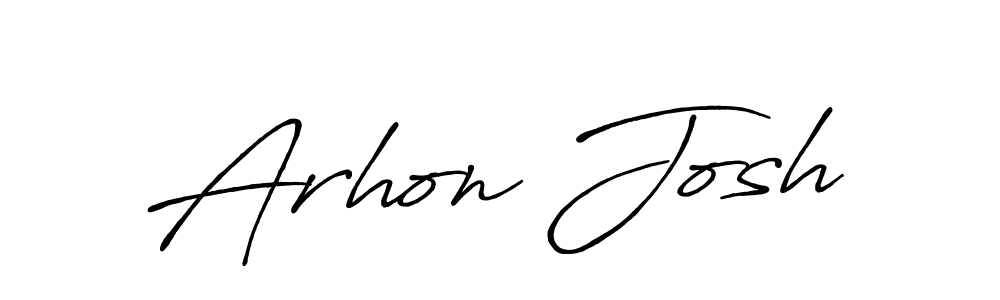 You should practise on your own different ways (Antro_Vectra_Bolder) to write your name (Arhon Josh) in signature. don't let someone else do it for you. Arhon Josh signature style 7 images and pictures png