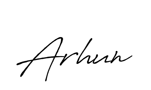 Make a beautiful signature design for name Arhun. Use this online signature maker to create a handwritten signature for free. Arhun signature style 7 images and pictures png