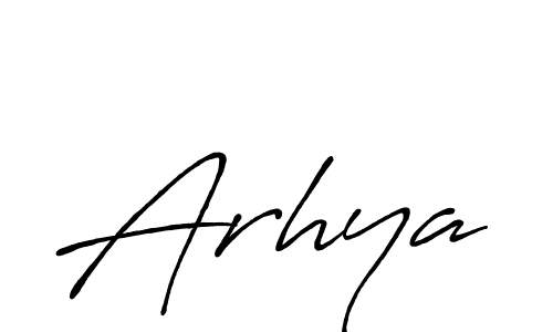 Similarly Antro_Vectra_Bolder is the best handwritten signature design. Signature creator online .You can use it as an online autograph creator for name Arhya. Arhya signature style 7 images and pictures png