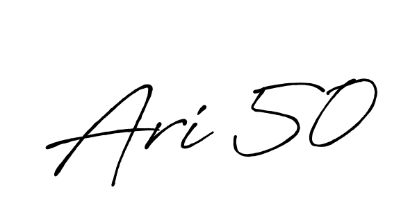 Ari 50 stylish signature style. Best Handwritten Sign (Antro_Vectra_Bolder) for my name. Handwritten Signature Collection Ideas for my name Ari 50. Ari 50 signature style 7 images and pictures png