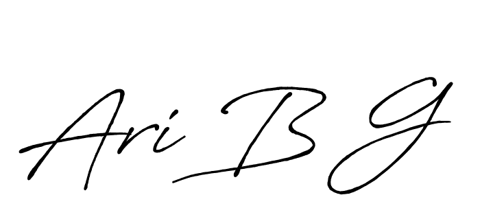 It looks lik you need a new signature style for name Ari B G. Design unique handwritten (Antro_Vectra_Bolder) signature with our free signature maker in just a few clicks. Ari B G signature style 7 images and pictures png