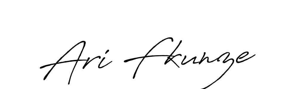 Create a beautiful signature design for name Ari Fkunze. With this signature (Antro_Vectra_Bolder) fonts, you can make a handwritten signature for free. Ari Fkunze signature style 7 images and pictures png