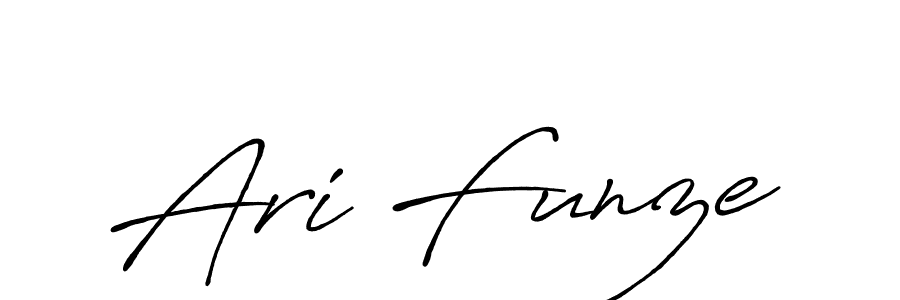 Design your own signature with our free online signature maker. With this signature software, you can create a handwritten (Antro_Vectra_Bolder) signature for name Ari Funze. Ari Funze signature style 7 images and pictures png