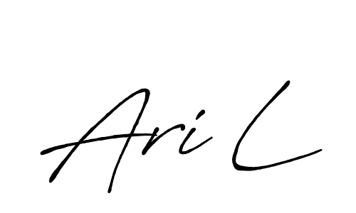 You should practise on your own different ways (Antro_Vectra_Bolder) to write your name (Ari L) in signature. don't let someone else do it for you. Ari L signature style 7 images and pictures png