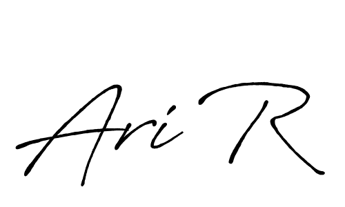 Design your own signature with our free online signature maker. With this signature software, you can create a handwritten (Antro_Vectra_Bolder) signature for name Ari R. Ari R signature style 7 images and pictures png