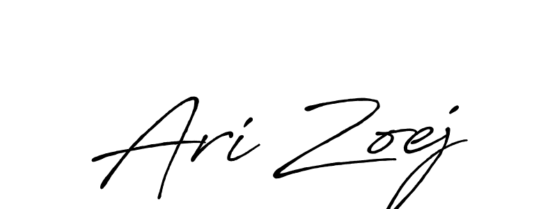 Use a signature maker to create a handwritten signature online. With this signature software, you can design (Antro_Vectra_Bolder) your own signature for name Ari Zoej. Ari Zoej signature style 7 images and pictures png