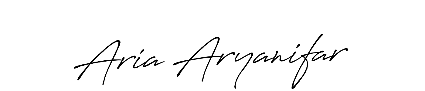 Also we have Aria Aryanifar name is the best signature style. Create professional handwritten signature collection using Antro_Vectra_Bolder autograph style. Aria Aryanifar signature style 7 images and pictures png